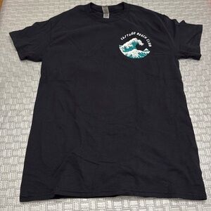 Castano Beach Club Graphic Tee Black Ocean Wave Logo T-Shirt Small 2023–2024